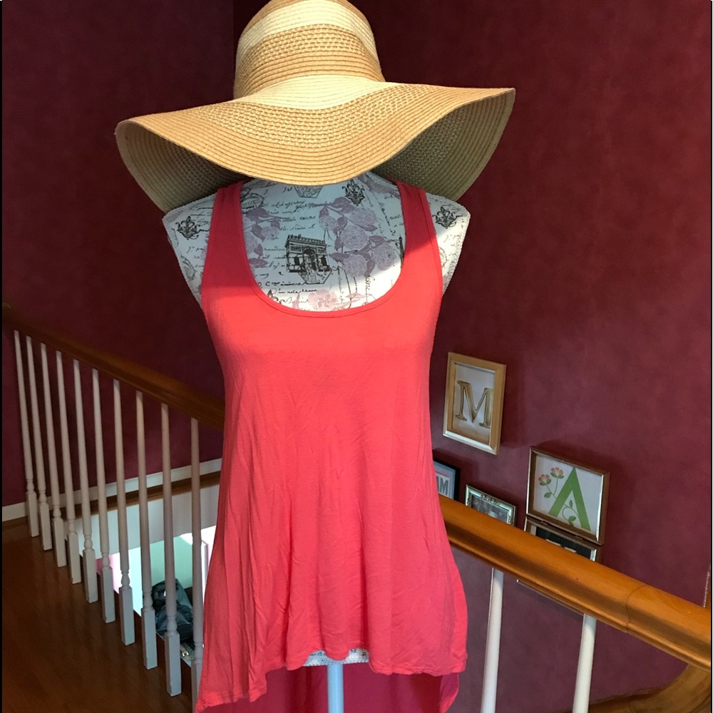 Coral  HiLow Razorback Tank
